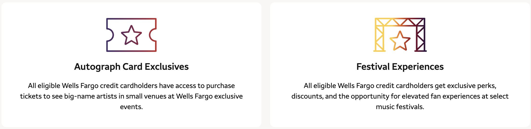 Wells Fargo Autograph Experiences